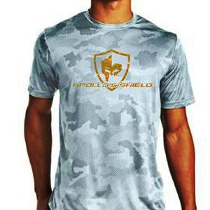 Performance Tee, Short Sleeve, Gray Camo w/ Orange